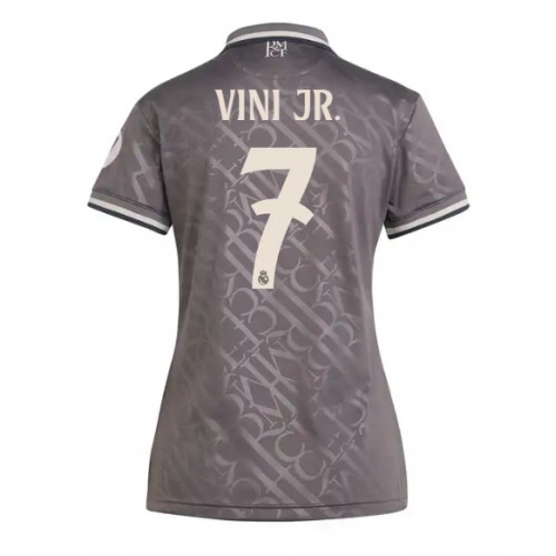 Fotballdrakt Dame Real Madrid Vinicius Junior #7 Tredjedrakt 2024-25 Kortermet